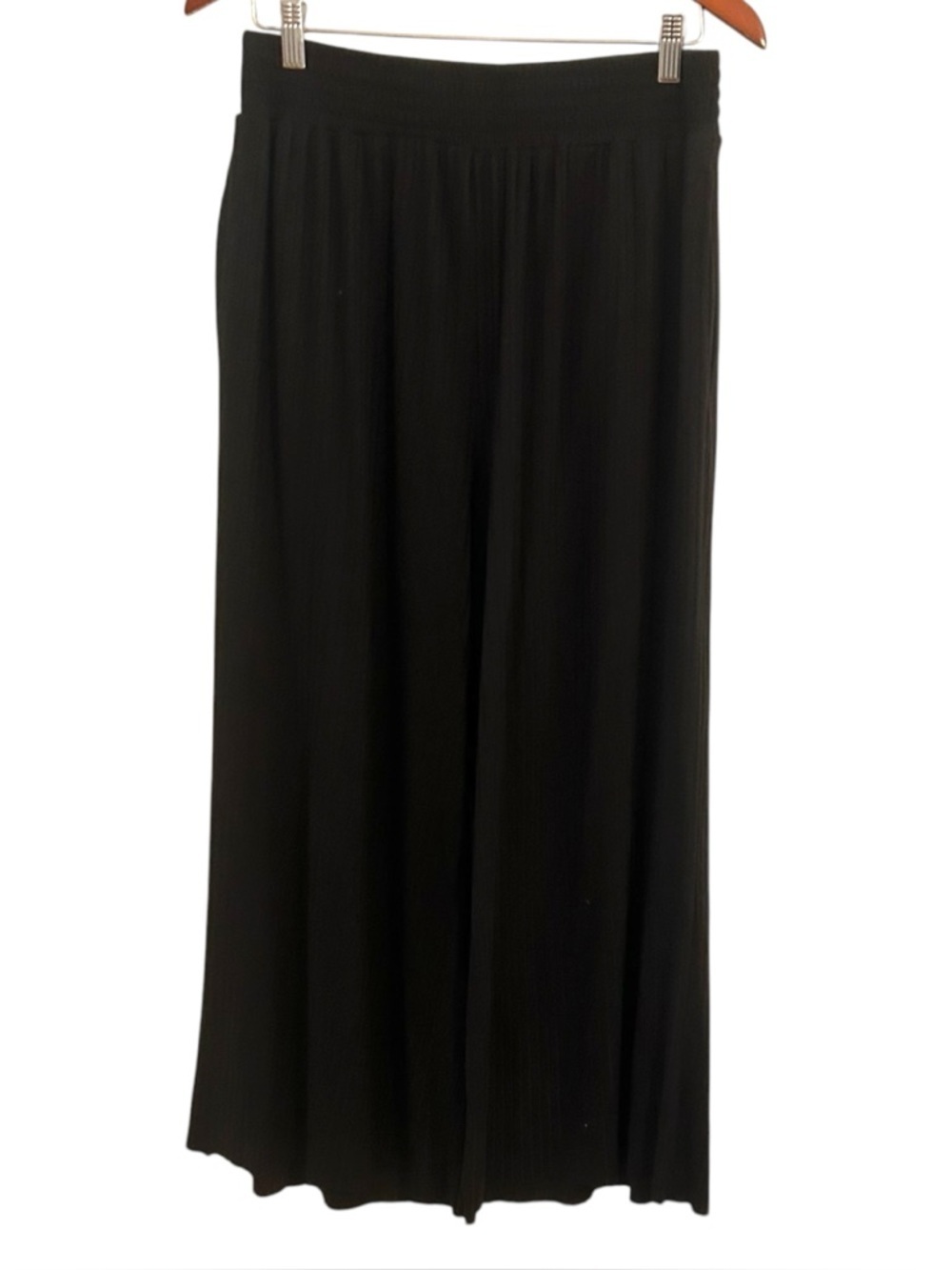 Jackson Rowe Jasmine Pants- Black Ribbed Wide Leg- Size Large